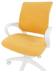 Детское компьютерное кресло CHAIRMAN KIDS 103 LT, ткань букле barni, лимоне, пластик белый